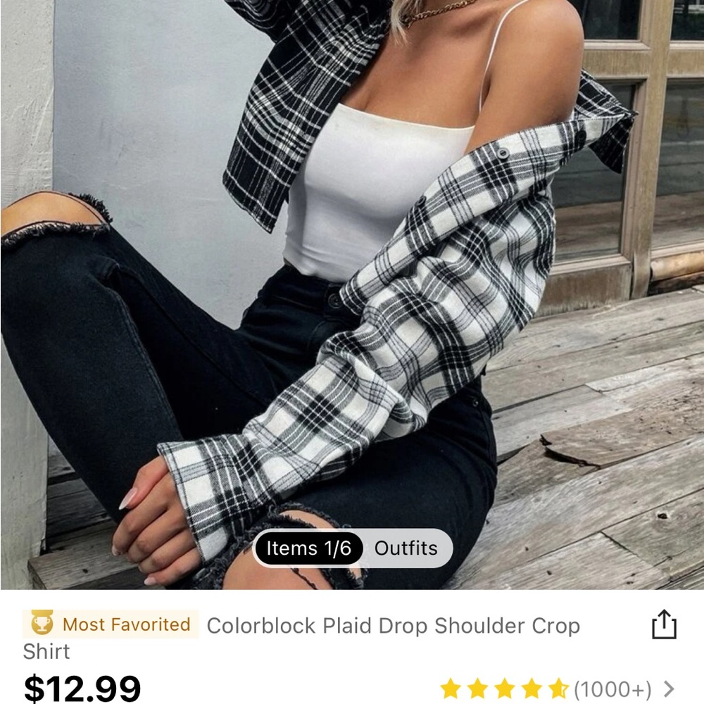 Cropped Flannel - Picture 3 of 4